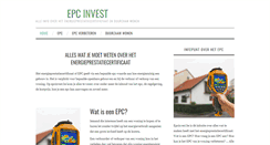 Desktop Screenshot of epcinvest.be