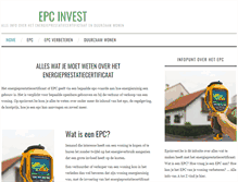 Tablet Screenshot of epcinvest.be